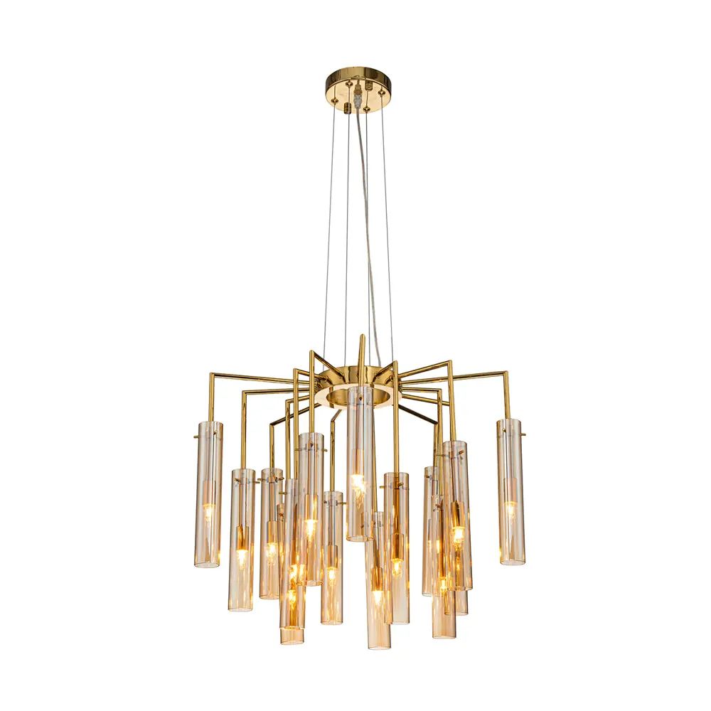 Фото Люстра подвесная Favourite Orgel 4500-15p 15 ламп 20 м² цвет золотистый Фото Люстра подвесная Favourite Orgel 4500-15p 15 ламп 20 м² цвет золотистый