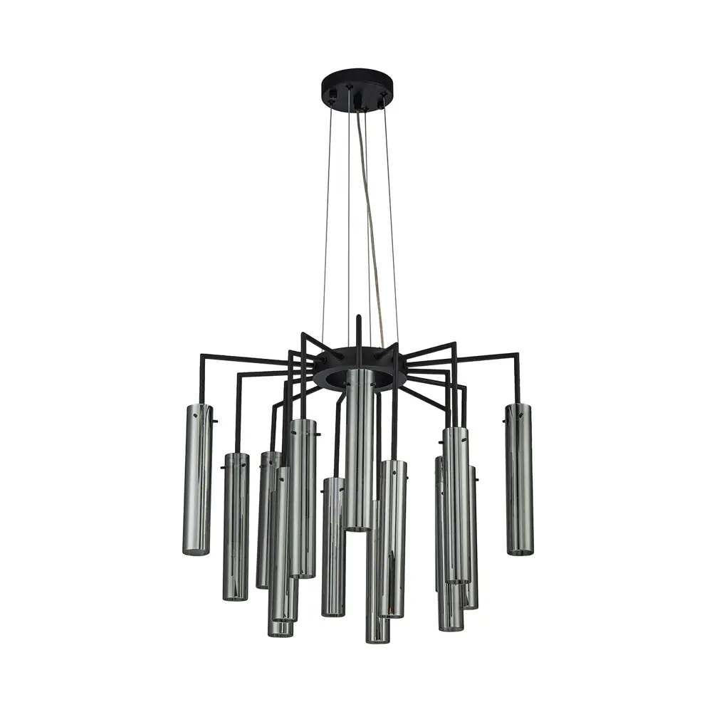 Фото 2 Люстра подвесная Favourite Orgel 4501-15p 15 ламп 20 м² цвет черный Фото 2 Люстра подвесная Favourite Orgel 4501-15p 15 ламп 20 м² цвет черный