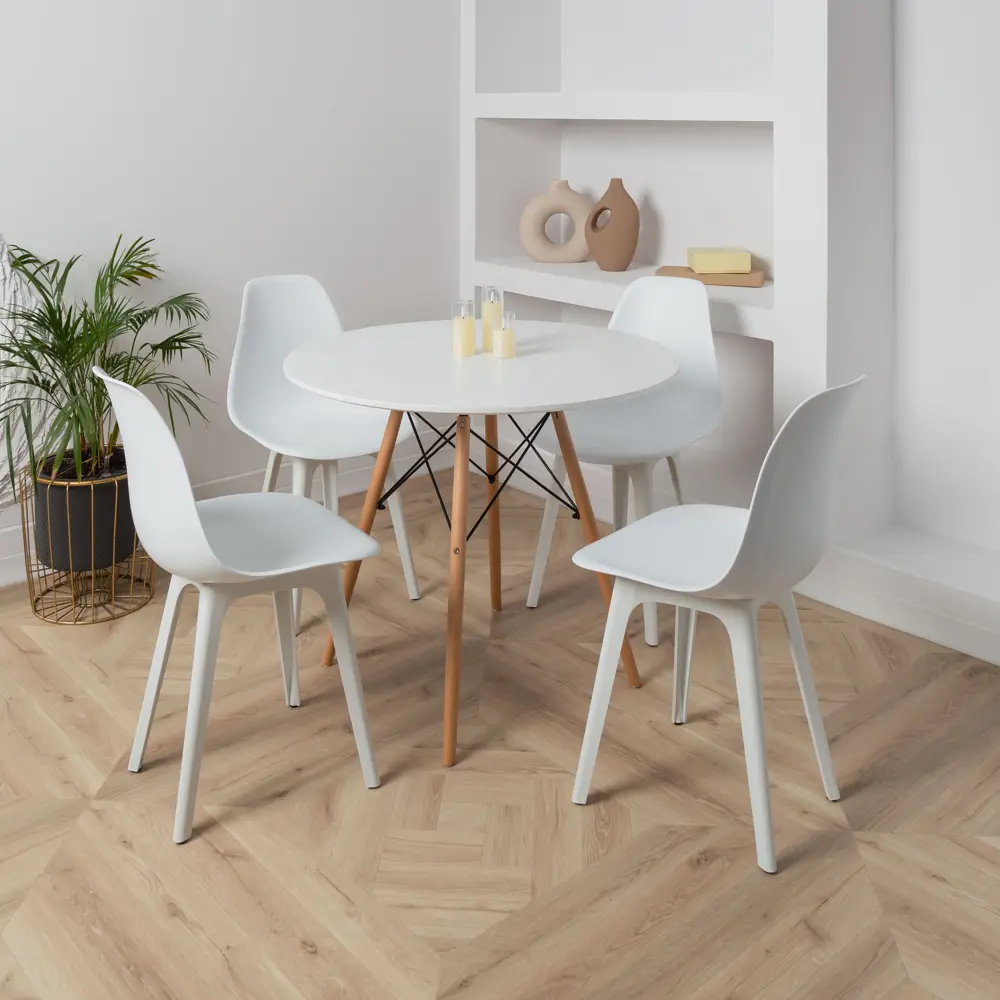 Фото 2 Стул Derstuhl Plast white DSL044.101.2 45x82x46 см полипропилен цвет белый