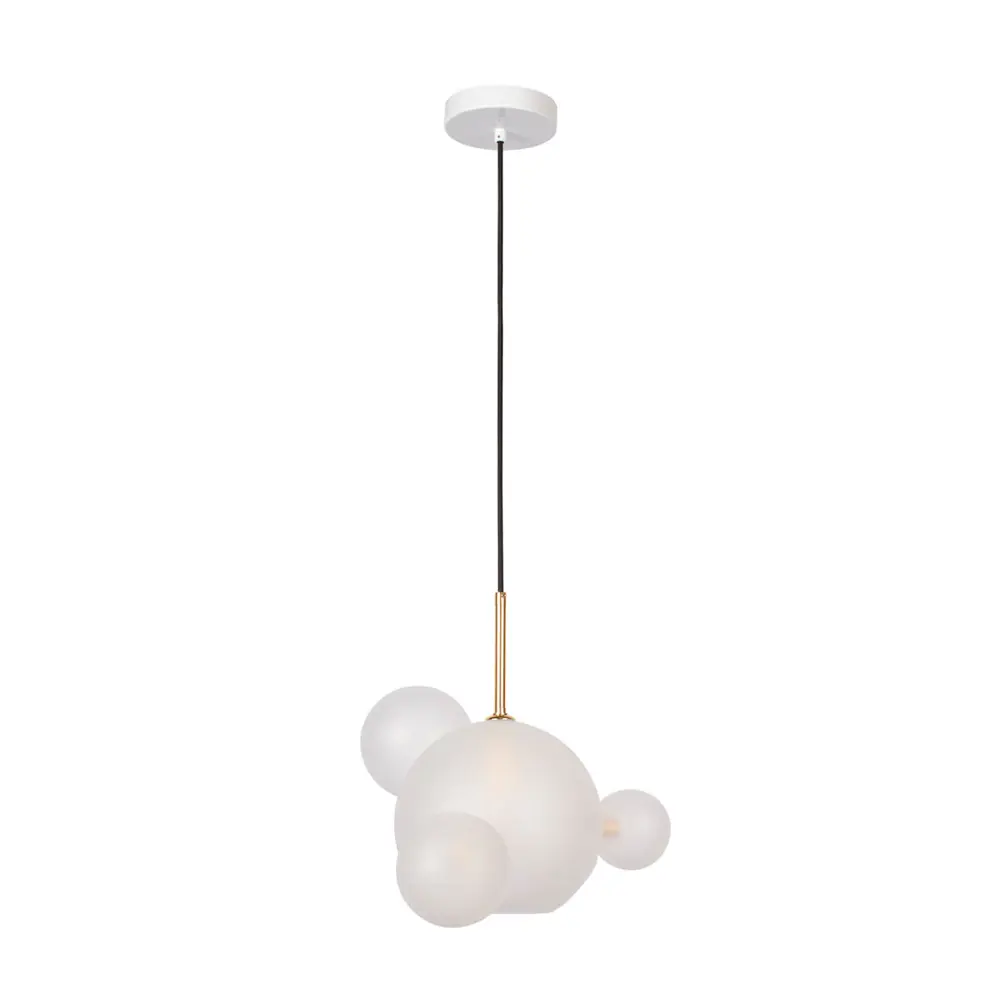 Фото 2 Светильник подвесной Loft It Bolle 2030-p4 mini 1 лампа 1.57 м² цвет белый/золото Фото 2 Светильник подвесной Loft It Bolle 2030-p4 mini 1 лампа 1.57 м² цвет белый/золото