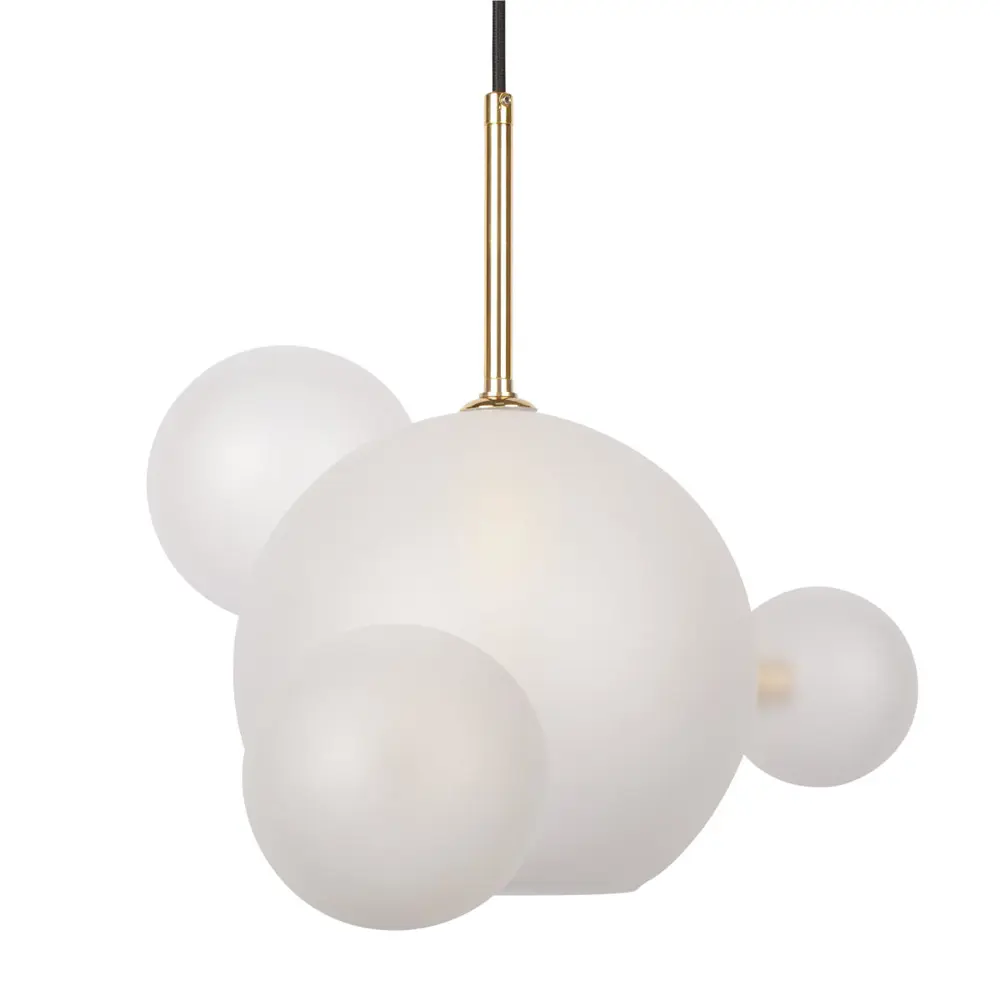 Фото 9 Светильник подвесной Loft It Bolle 2030-p4 mini 1 лампа 1.57 м² цвет белый/золото Фото 9 Светильник подвесной Loft It Bolle 2030-p4 mini 1 лампа 1.57 м² цвет белый/золото