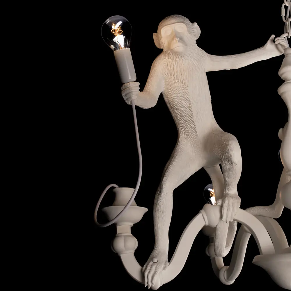 Фото 6 Светильник подвесной Loft It Monkey 10314 white 5 ламп 15 м² цвет белый