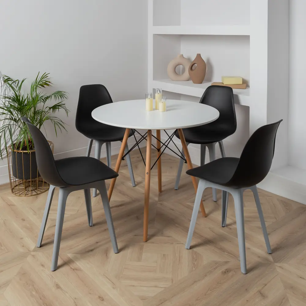 Фото 2 Стул Derstuhl Plast grey DSL044.210.2 45x82x46 см полипропилен цвет черный Фото 2 Стул Derstuhl Plast grey DSL044.210.2 45x82x46 см полипропилен цвет черный