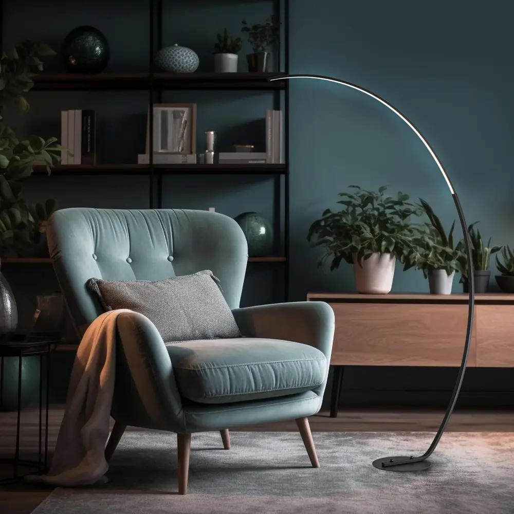 Фото 5 Торшер светодиодный Escada Grand 10281/T нейтральный белый свет цвет черный Фото 5 Торшер светодиодный Escada Grand 10281/T нейтральный белый свет цвет черный