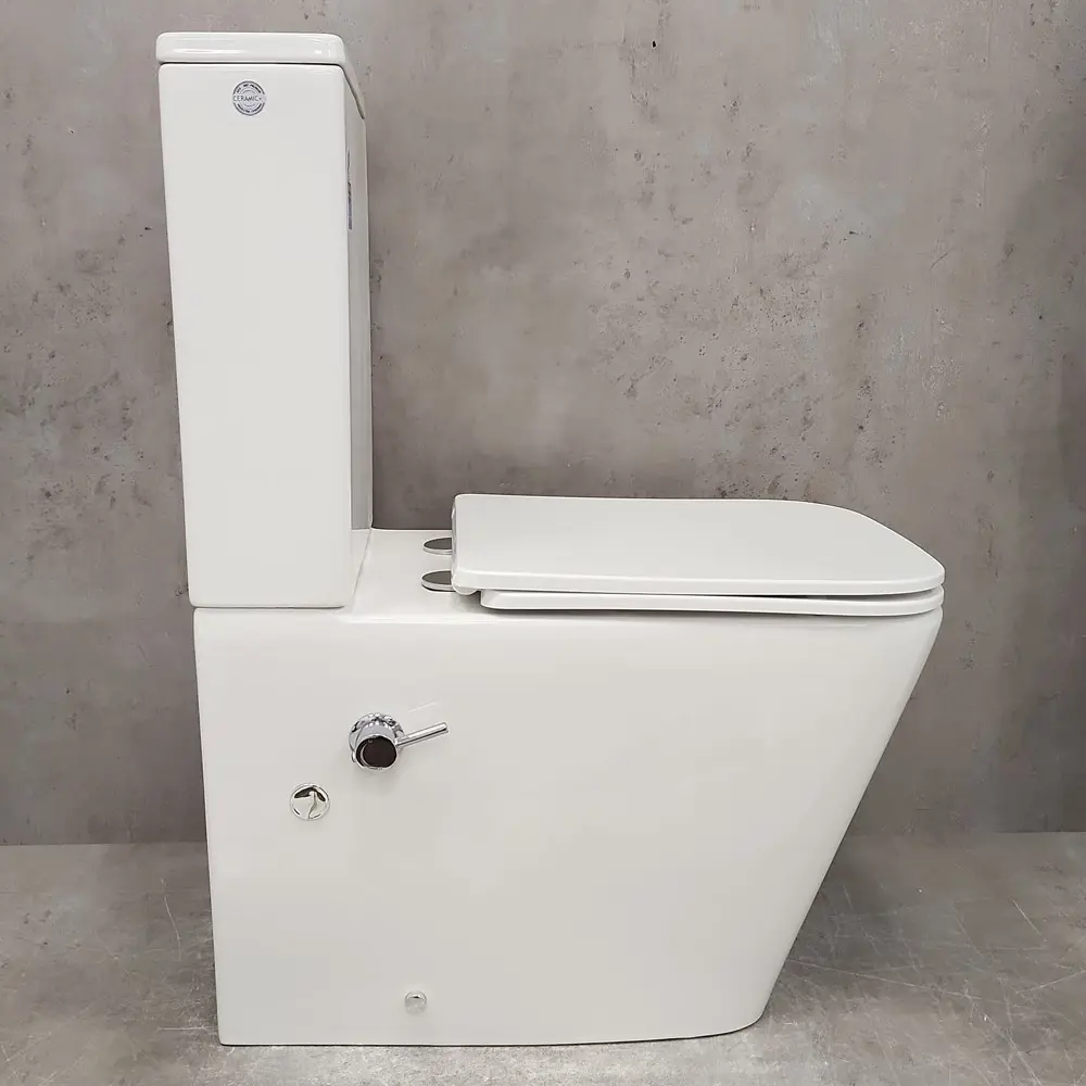 Фото 5 Унитаз-компакт Bloomix X-Cube AD3003RSB/UF1 Ceramic+ безободковый с функцией биде и смесителем Фото 5 Унитаз-компакт Bloomix X-Cube AD3003RSB/UF1 Ceramic+ безободковый с функцией биде и смесителем
