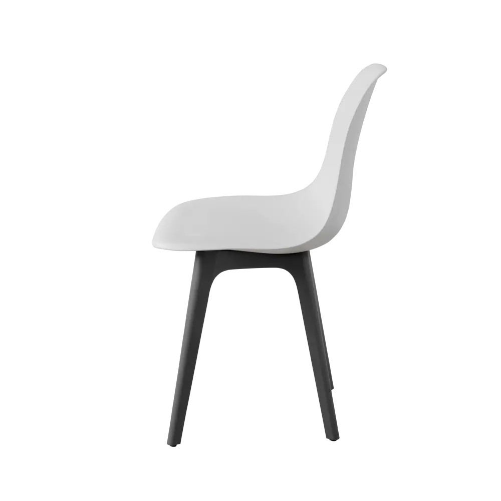 Фото 5 Стул Derstuhl Plast dark grey DSL044.301.2 45x82x46 см полипропилен цвет белый