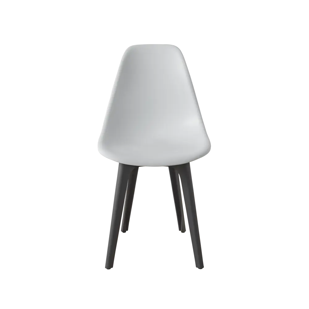 Фото 4 Стул Derstuhl Plast dark grey DSL044.301.4 45x82x46 см полипропилен цвет белый Фото 4 Стул Derstuhl Plast dark grey DSL044.301.4 45x82x46 см полипропилен цвет белый