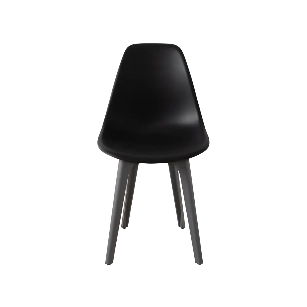 Фото 4 Стул Derstuhl Plast dark grey DSL044.310.2 45x82x46 см полипропилен цвет черный Фото 4 Стул Derstuhl Plast dark grey DSL044.310.2 45x82x46 см полипропилен цвет черный