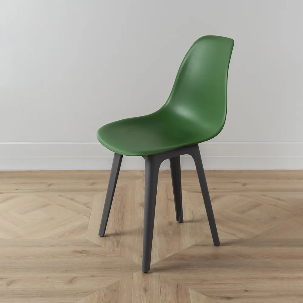 Фото 7 Стул Derstuhl Plast dark grey DSL044.316.4 45x82x46 см полипропилен цвет темно-зеленый Фото 7 Стул Derstuhl Plast dark grey DSL044.316.4 45x82x46 см полипропилен цвет темно-зеленый
