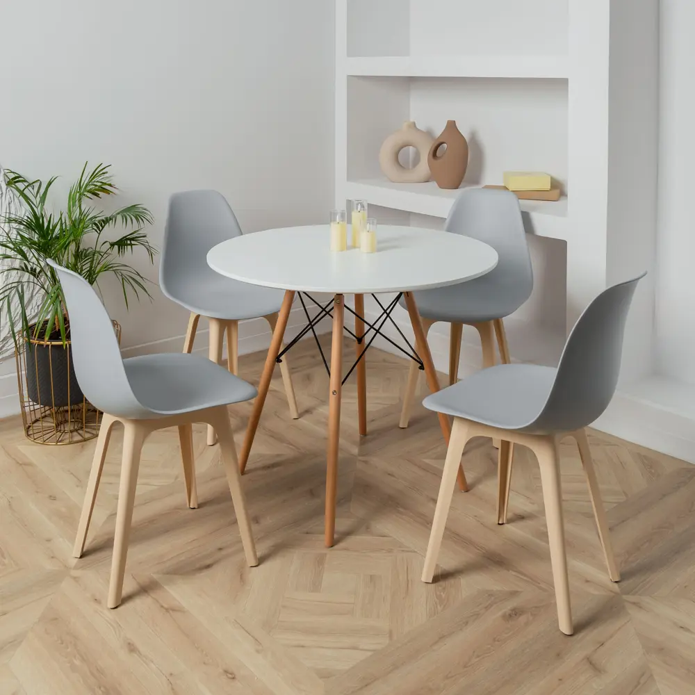 Фото 2 Стул Derstuhl Plast beige DSL044.402 45x82x46 см полипропилен цвет светло-серый Фото 2 Стул Derstuhl Plast beige DSL044.402 45x82x46 см полипропилен цвет светло-серый