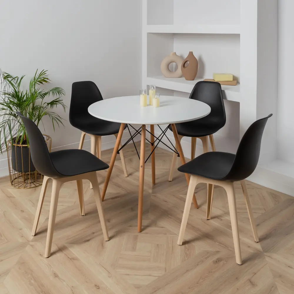 Фото 2 Стул Derstuhl Plast beige DSL044.410.2 45x82x46 см полипропилен цвет черный Фото 2 Стул Derstuhl Plast beige DSL044.410.2 45x82x46 см полипропилен цвет черный