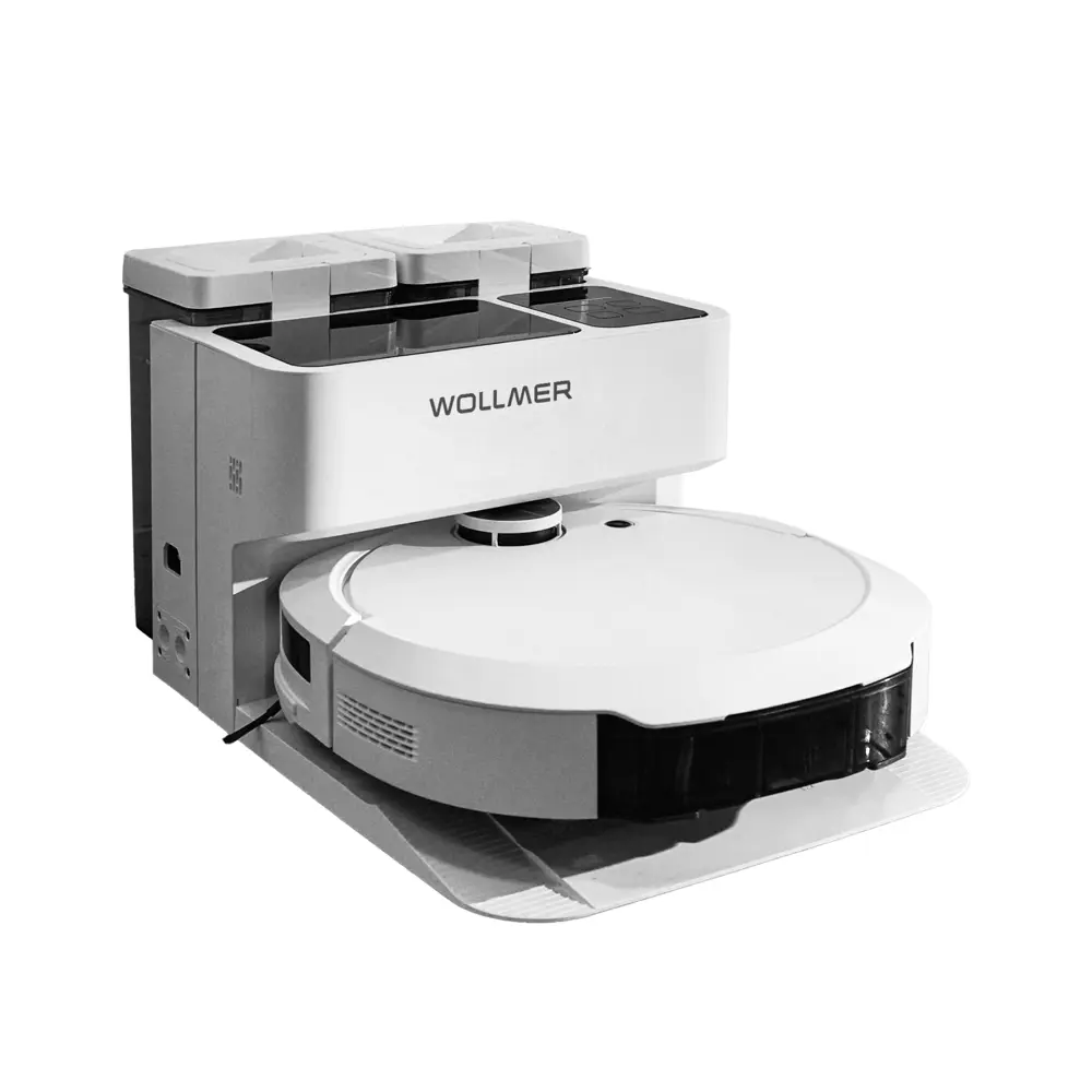 Фото Робот-пылесос с влажной уборкой Wollmer Wlf700l 85 Вт 0.3 л цвет белый Фото Робот-пылесос с влажной уборкой Wollmer Wlf700l 85 Вт 0.3 л цвет белый