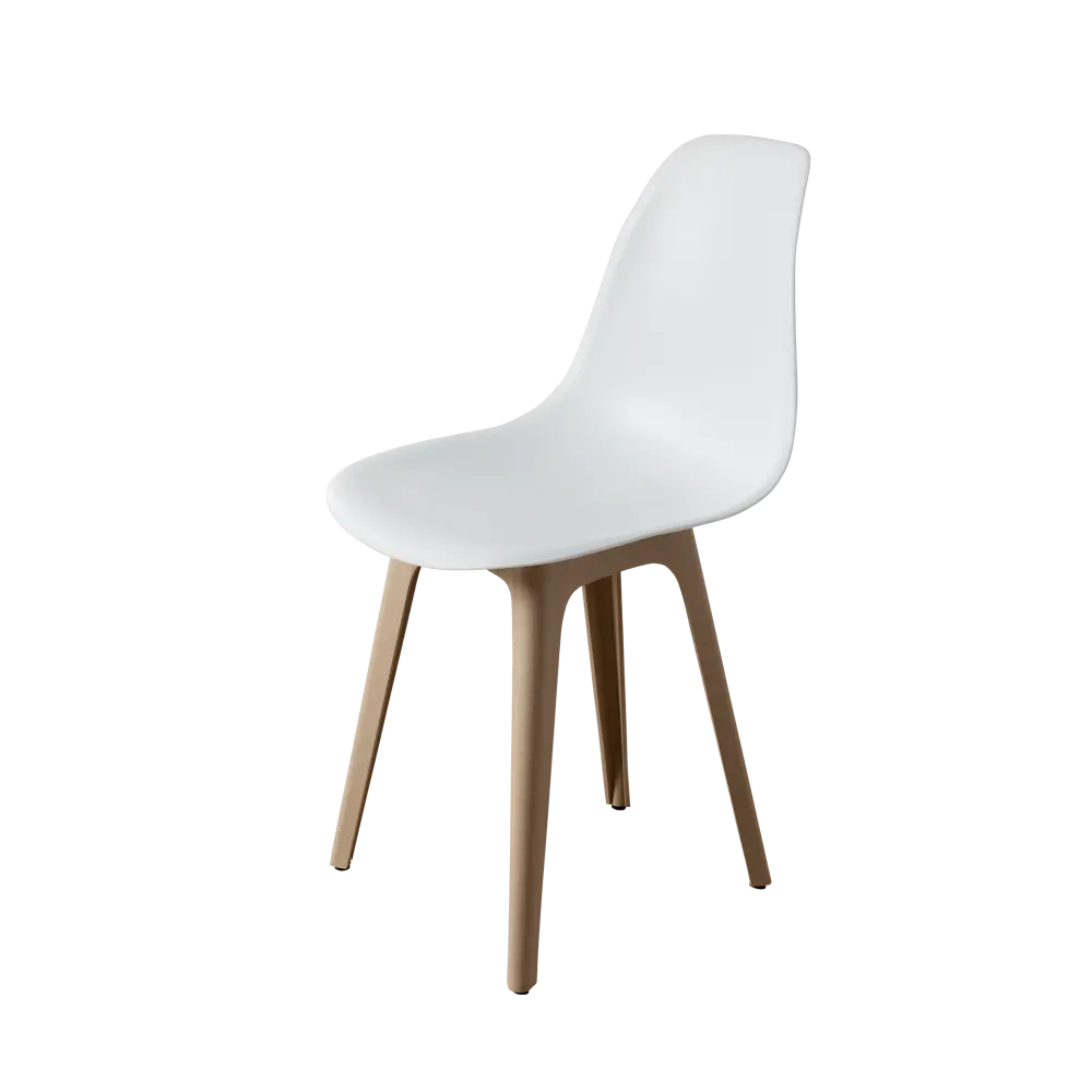 Фото 3 Стул Derstuhl Plast dark beige DSL044.501.4 45x82x46 см полипропилен цвет белый Фото 3 Стул Derstuhl Plast dark beige DSL044.501.4 45x82x46 см полипропилен цвет белый