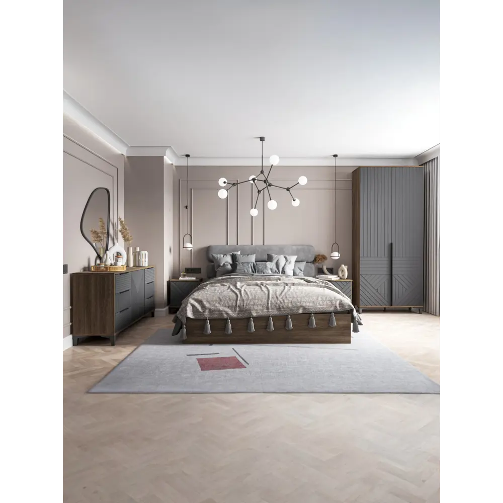Фото 4 Тумба прикроватная Сима-ленд Палау 40x40x48 см 1 ящик ЛДСП цвет табак/грей софт Фото 4 Тумба прикроватная Сима-ленд Палау 40x40x48 см 1 ящик ЛДСП цвет табак/грей софт