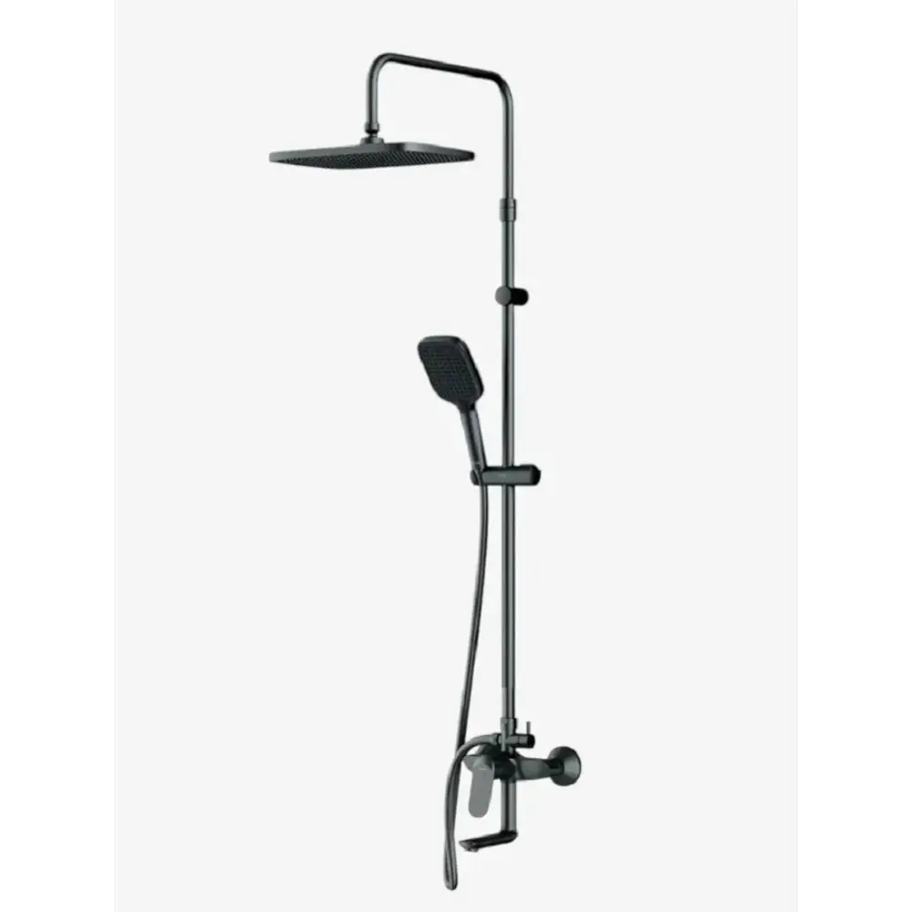 Фото 5 Душевая система Am.pm Legende S07LG9BL с тропическим душем 1 режимная черный