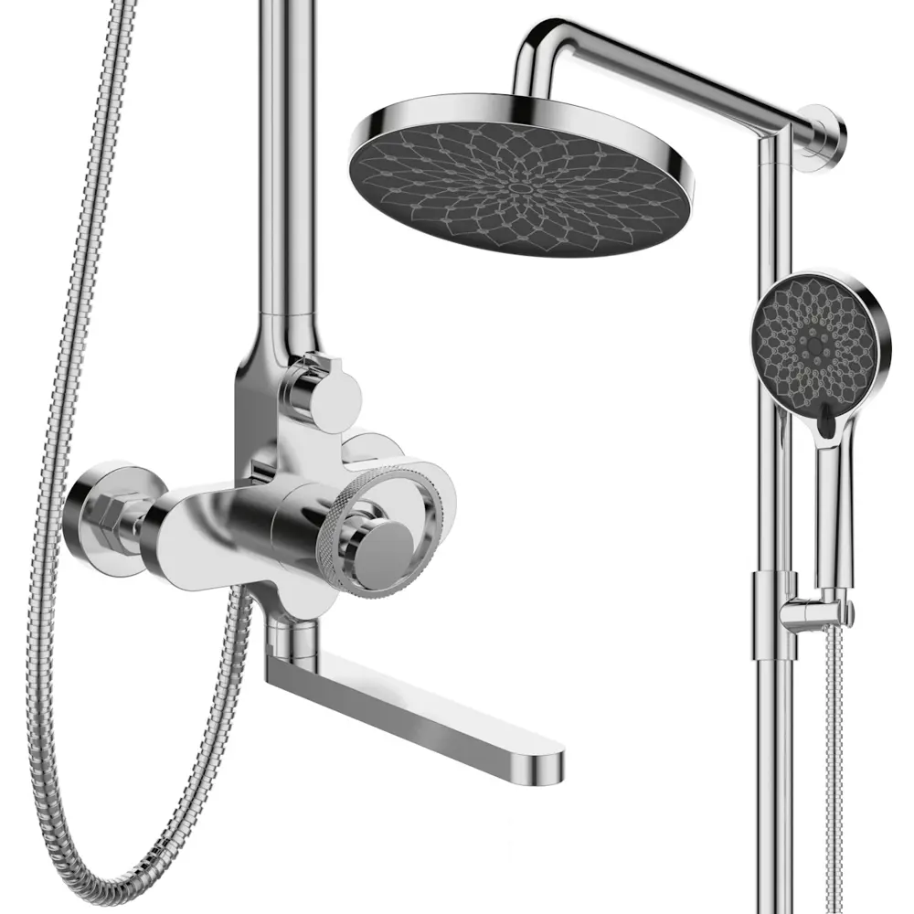 Фото 6 Душевая система Elghansa 2309922-2T 3 режимная цвет хром Фото 6 Душевая система Elghansa 2309922-2T 3 режимная цвет хром