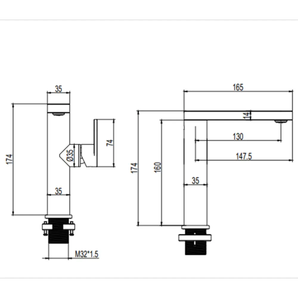 Фото 2 Смеситель для раковины Argotech 25-34 ALITA однорычажный цвет графит Фото 2 Смеситель для раковины Argotech 25-34 ALITA однорычажный цвет графит