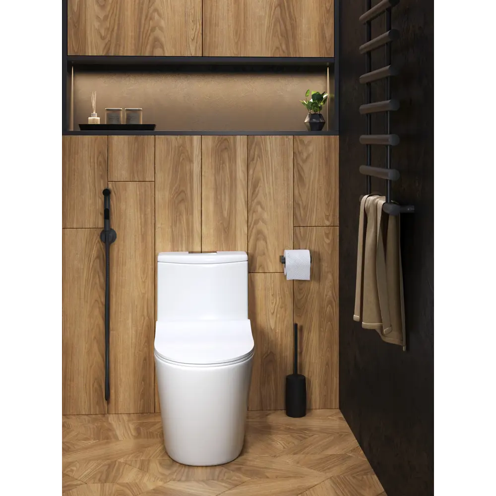 Фото 5 Унитаз-компакт Watersense Rita безободковый моноблок с быстросъемным сиденьем микролифт Фото 5 Унитаз-компакт Watersense Rita безободковый моноблок с быстросъемным сиденьем микролифт