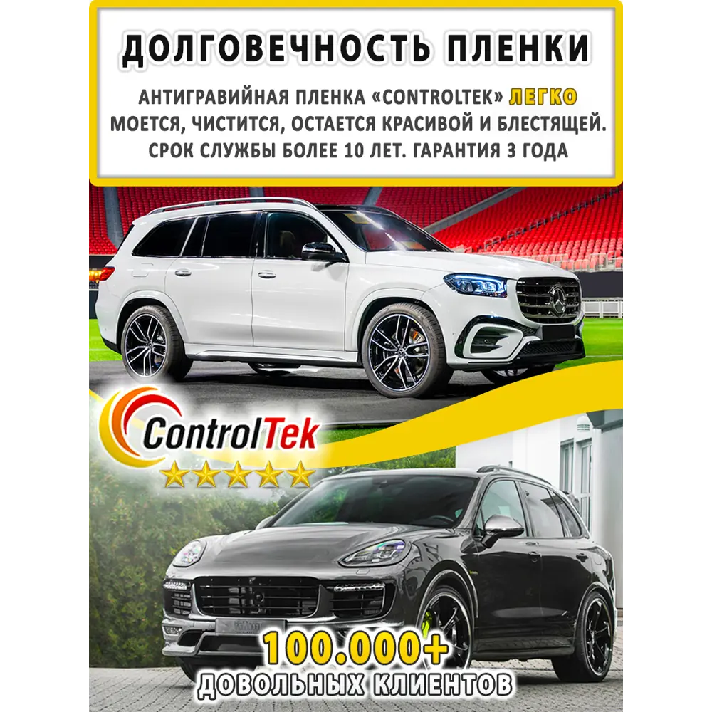 Фото 13 Пленка защитная Controltek Tph (classic) 0.75x1 м цвет бесцветный / прозрачный