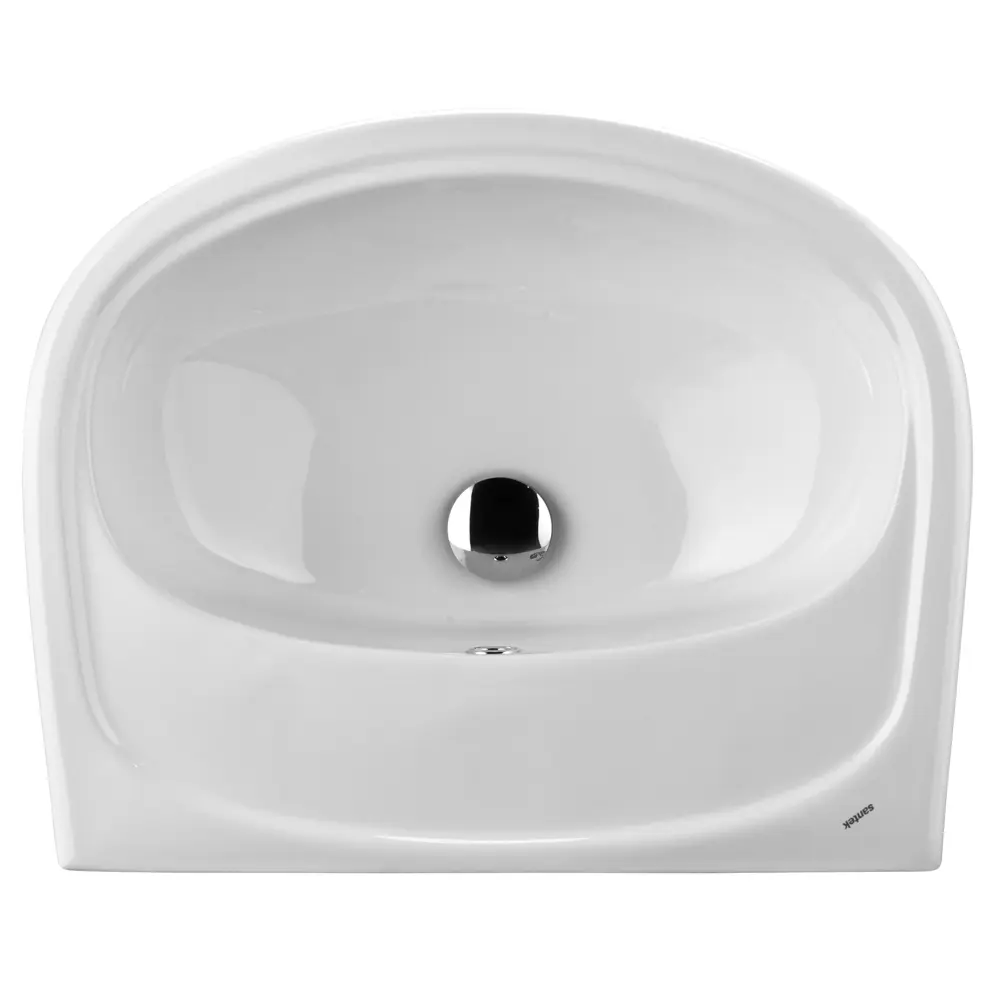 Фото 3 Раковина под пьедестал Santek Анимо 55см цвет белый Фото 3 Раковина под пьедестал Santek Анимо 55см цвет белый