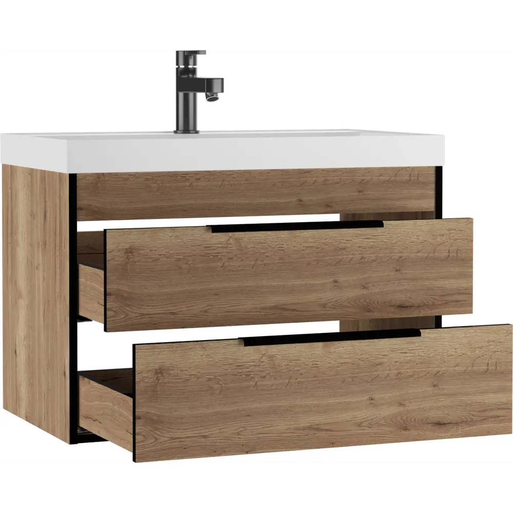 Фото 3 Тумба под раковиной в ванную подвесная Домино Bazis 80 Alfa Фото 3 Тумба под раковиной в ванную подвесная Домино Bazis 80 Alfa