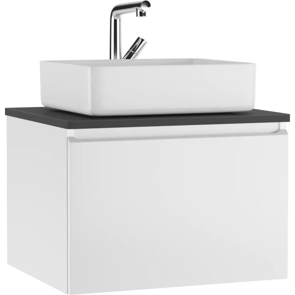 Фото Тумба под раковиной в ванную подвесная Домино Joy 46 Senator 60 графит Фото Тумба под раковиной в ванную подвесная Домино Joy 46 Senator 60 графит