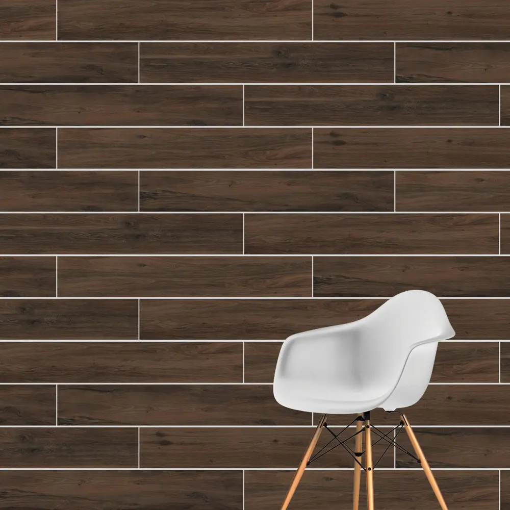 Фото Керамогранит Vitra Aspenwood 20x120 K945695R0001VTEP 20x120см цвет темно-коричневый