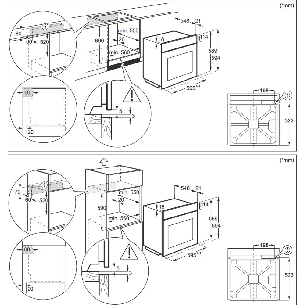 Фото 3 Встраиваемый духовой шкаф Electrolux COE7P31V 59.5х59.4х56.9 см цвет белый Фото 3 Встраиваемый духовой шкаф Electrolux COE7P31V 59.5х59.4х56.9 см цвет белый