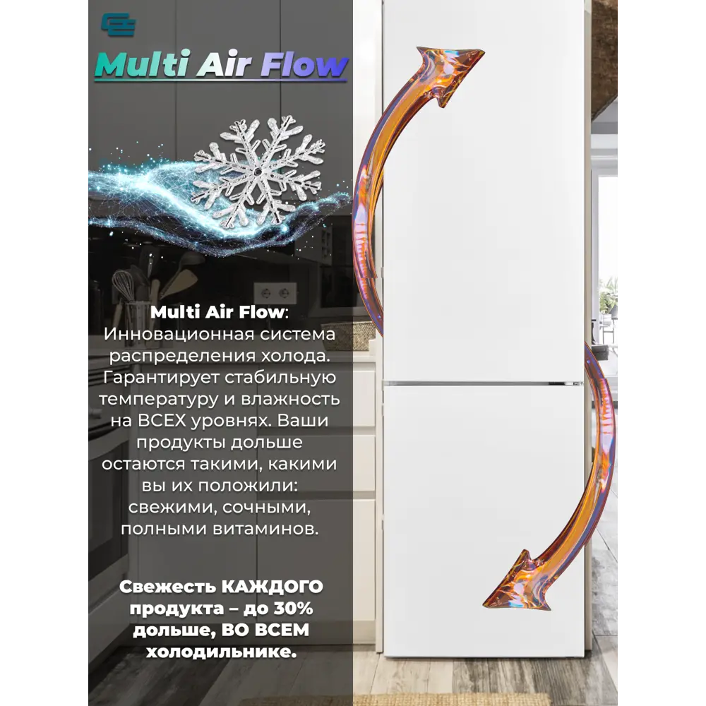 Фото 3 Холодильник Horizont GE-IC401w 59.5x200 см цвет белый Фото 3 Холодильник Horizont GE-IC401w 59.5x200 см цвет белый