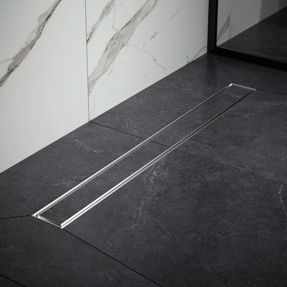 Фото 11 Трап для душа РМС ТЛ-02 универсальный 70x700 мм нержавеющая сталь Фото 11 Трап для душа РМС ТЛ-02 универсальный 70x700 мм нержавеющая сталь