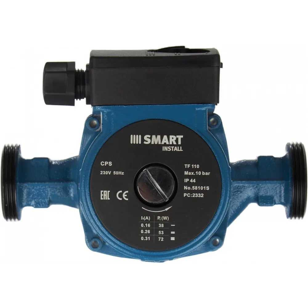 Фото Насос для отопления Smart Install CPS 25-80 180 1x230В с гайками Фото Насос для отопления Smart Install CPS 25-80 180 1x230В с гайками