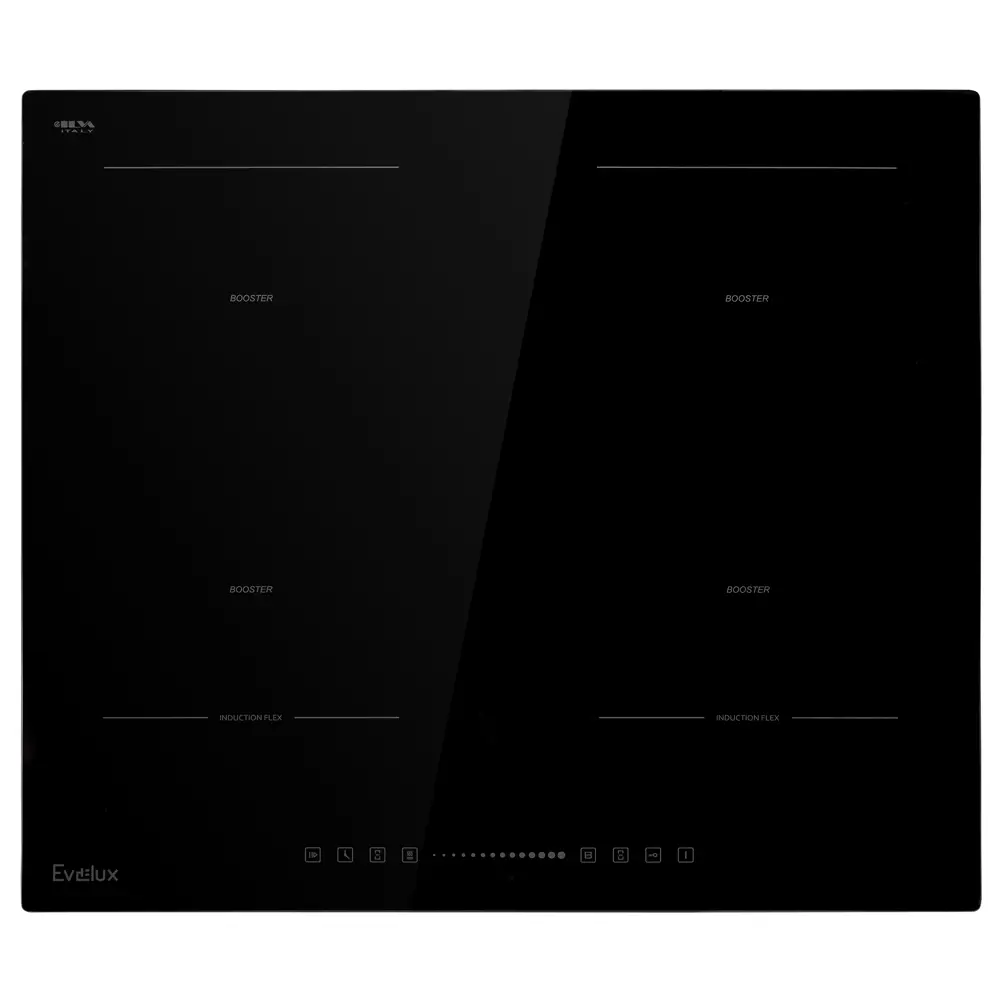 Фото Индукционная варочная панель Evelux ehi 6448 59 см 4 конфорки цвет черный Фото Индукционная варочная панель Evelux ehi 6448 59 см 4 конфорки цвет черный