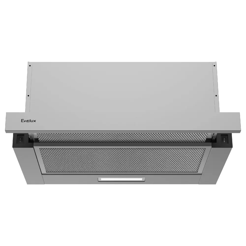 Фото Телескопическая вытяжка Evelux tel 50 x 50 см цвет серый / серебристый
