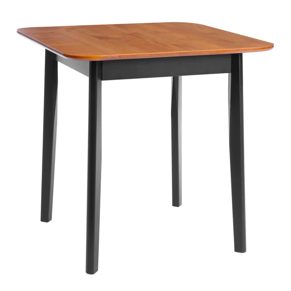 Фото Кухонный стол квадратный Tetchair 75x75 см Массив дерева цвет черный Фото Кухонный стол квадратный Tetchair 75x75 см Массив дерева цвет черный