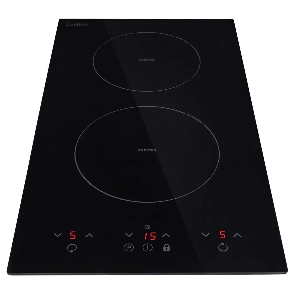 Фото 5 Индукционная варочная панель Evelux hei 320 b 29 см 2 конфорки цвет черный Фото 5 Индукционная варочная панель Evelux hei 320 b 29 см 2 конфорки цвет черный