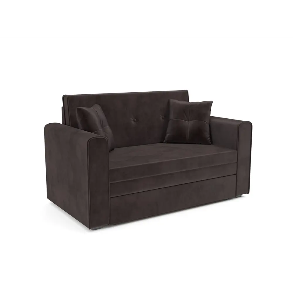 Фото Диван прямой Мебель-арс Санта 153x90x85 см вельвет цвет шоколадный Фото Диван прямой Мебель-арс Санта 153x90x85 см вельвет цвет шоколадный