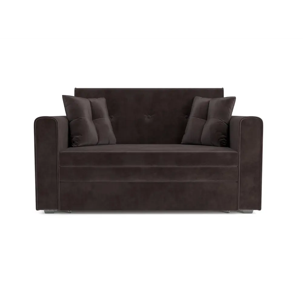 Фото 2 Диван прямой Мебель-арс Санта 153x90x85 см вельвет цвет шоколадный Фото 2 Диван прямой Мебель-арс Санта 153x90x85 см вельвет цвет шоколадный