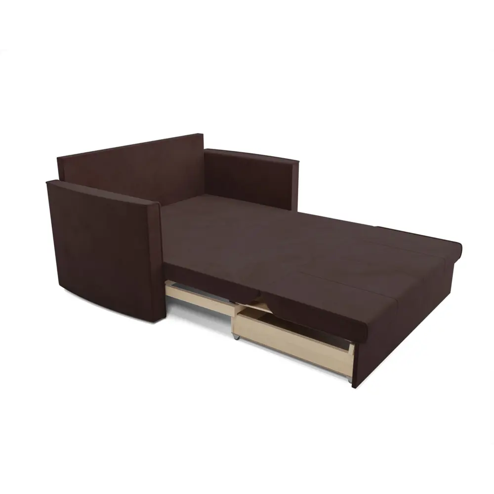 Фото 7 Диван прямой Мебель-арс Санта №2 147x88x82 см велюр цвет шоколадный