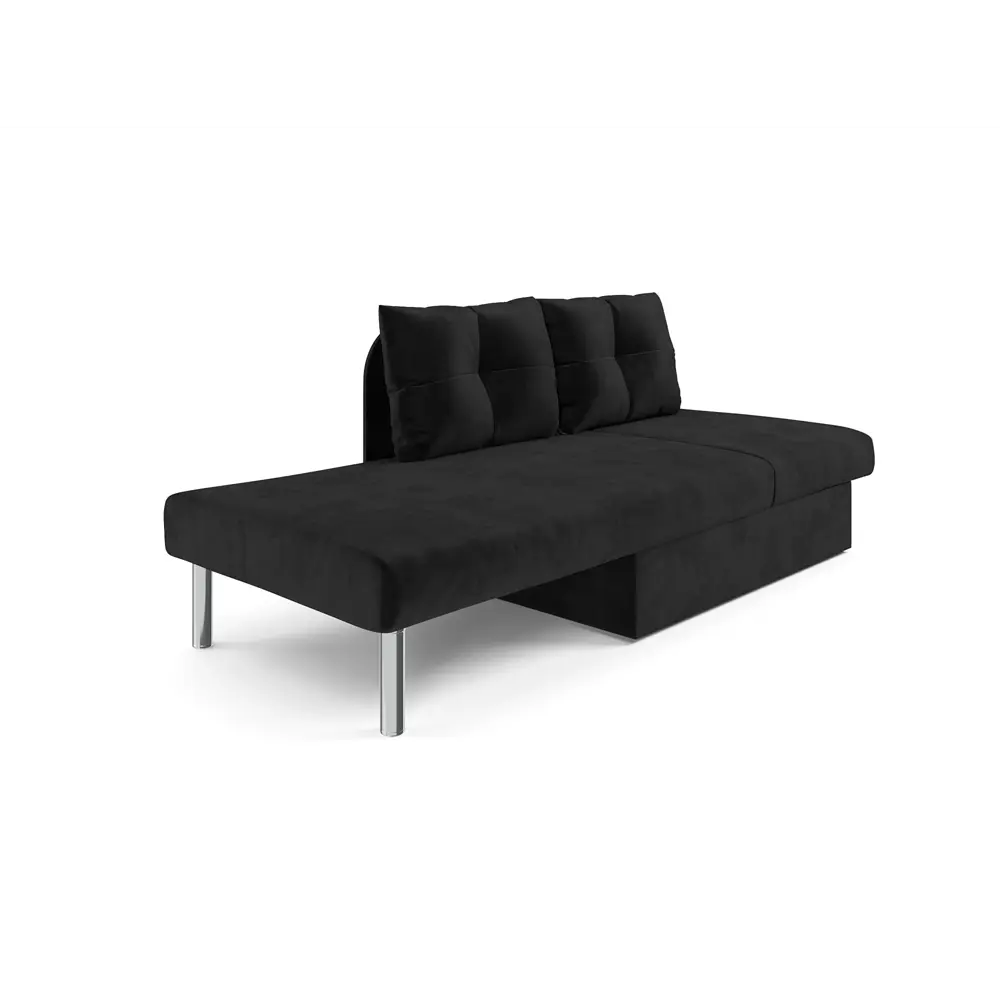 Фото 7 Диван прямой Мебель-арс Софа Алиса 150x83x80 см велюр цвет черный Фото 7 Диван прямой Мебель-арс Софа Алиса 150x83x80 см велюр цвет черный