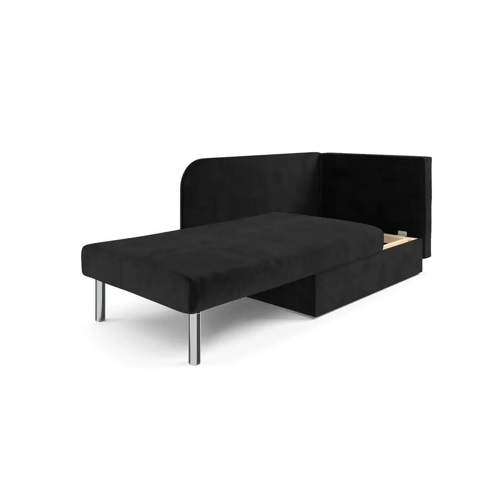 Фото 5 Диван прямой Мебель-арс Софа Алиса 150x83x80 см велюр цвет черный Фото 5 Диван прямой Мебель-арс Софа Алиса 150x83x80 см велюр цвет черный