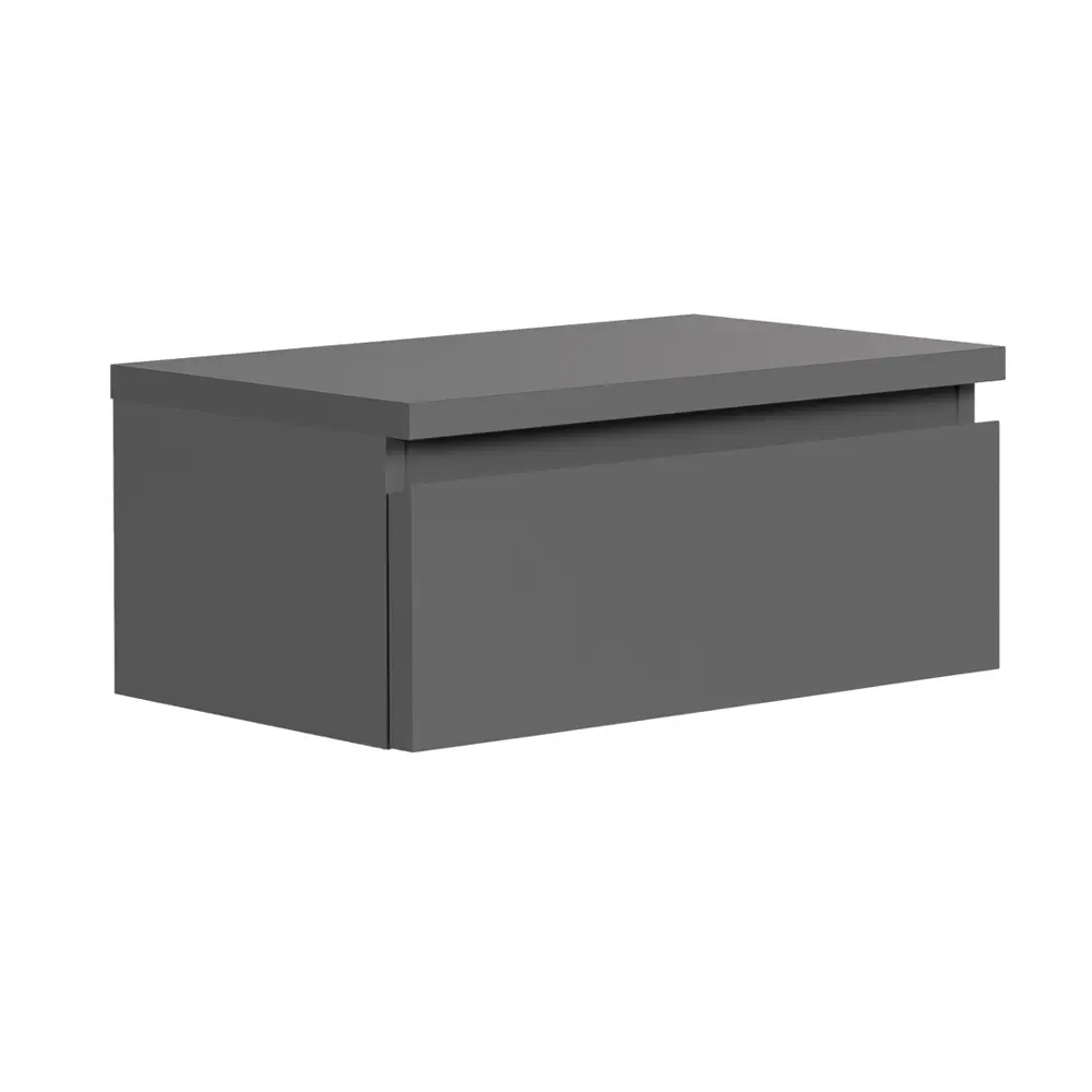 Фото 3 Тумба прикроватная Гуд лакк Варма 50x21x30 см 1 ящик ДСП цвет серый Фото 3 Тумба прикроватная Гуд лакк Варма 50x21x30 см 1 ящик ДСП цвет серый