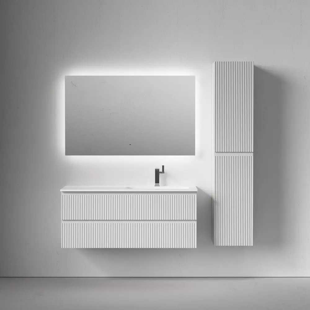 Фото 3 Тумба под раковину подвесная Sancos Snob R SNR120RW 119.5см цвет bianco/правая Фото 3 Тумба под раковину подвесная Sancos Snob R SNR120RW 119.5см цвет bianco/правая