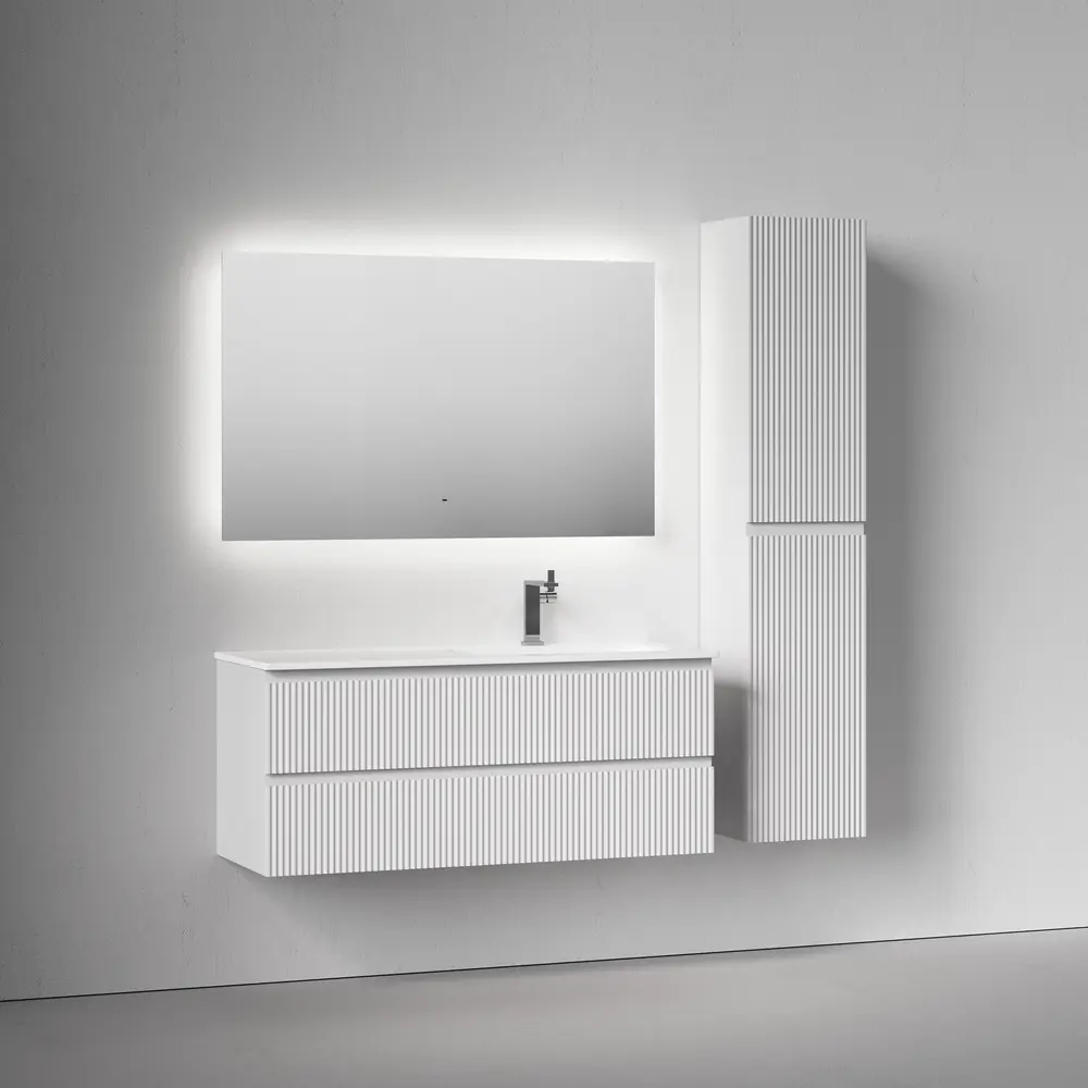 Фото 2 Тумба под раковину подвесная Sancos Snob R SNR120RW 119.5см цвет bianco/правая Фото 2 Тумба под раковину подвесная Sancos Snob R SNR120RW 119.5см цвет bianco/правая