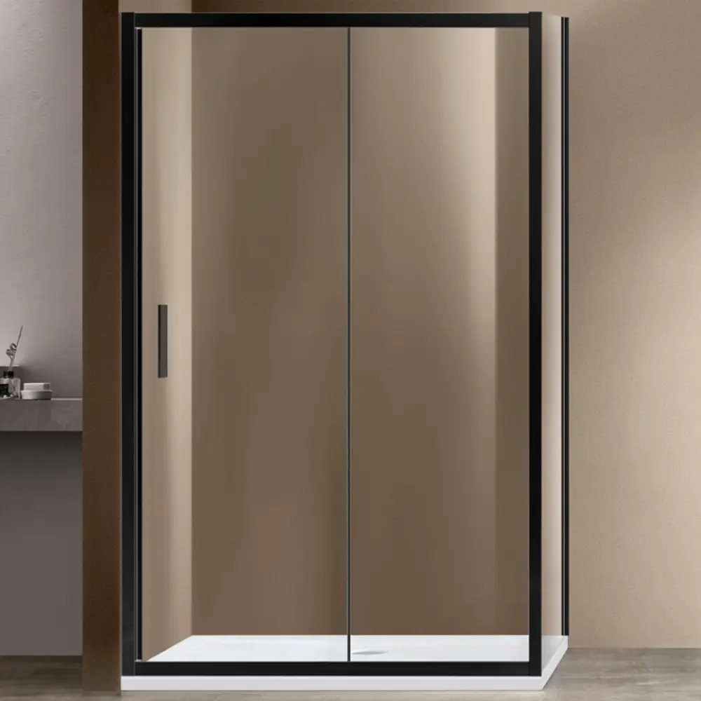 Фото Душевой уголок Vincea Garda VSR-1G8012CLB прямоугольный 120x80см черный профиль эффект стекла прозрачный Фото Душевой уголок Vincea Garda VSR-1G8012CLB прямоугольный 120x80см черный профиль эффект стекла прозрачный