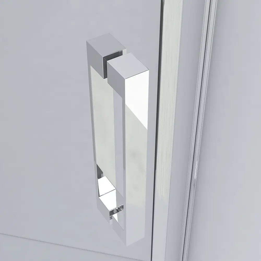 Фото 8 Душевой уголок Vincea Stresa VSP-1S100CLGM пятиугольный 100x100см серый профиль эффект стекла прозрачный