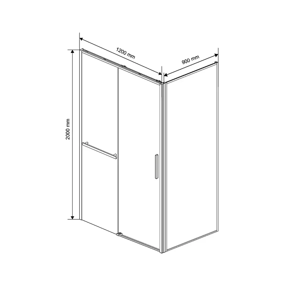 Фото 5 Душевой уголок Vincea Slim Soft VSR-1SS9012CLGM прямоугольный 120x90см серый профиль эффект стекла прозрачный