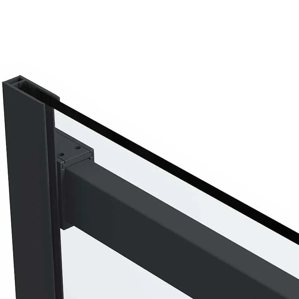 Фото 7 Душевой уголок Vincea Como Soft VSR-1CS9012CLB прямоугольный 120x90см черный профиль эффект стекла прозрачный