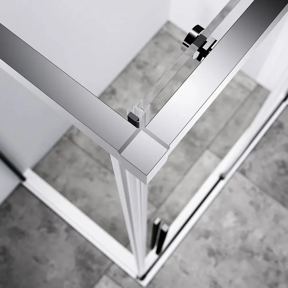 Фото 4 Душевой уголок Vincea Slim-N VSR-4SN9012CL прямоугольный 120x90см серебристый блеск профиль эффект стекла прозрачный