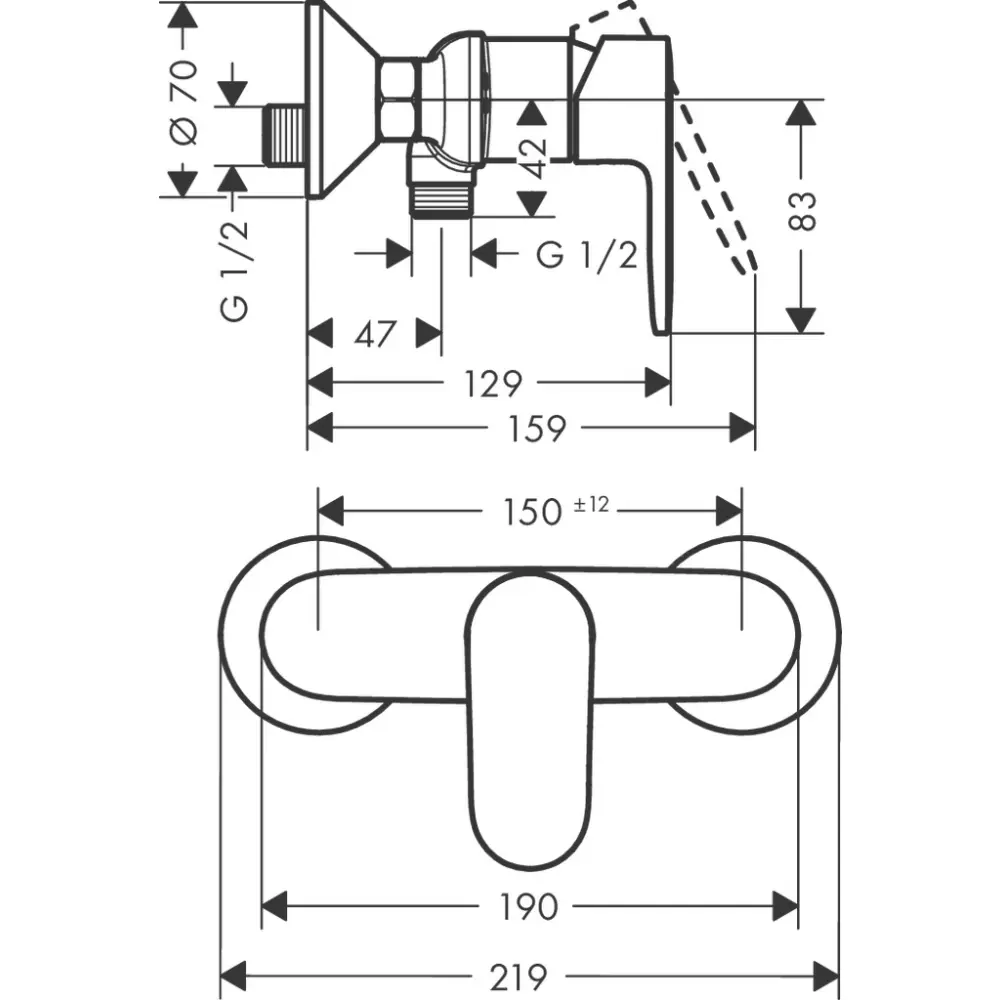 Фото 3 Смеситель для душа Hansgrohe Vernis Blend 71646000