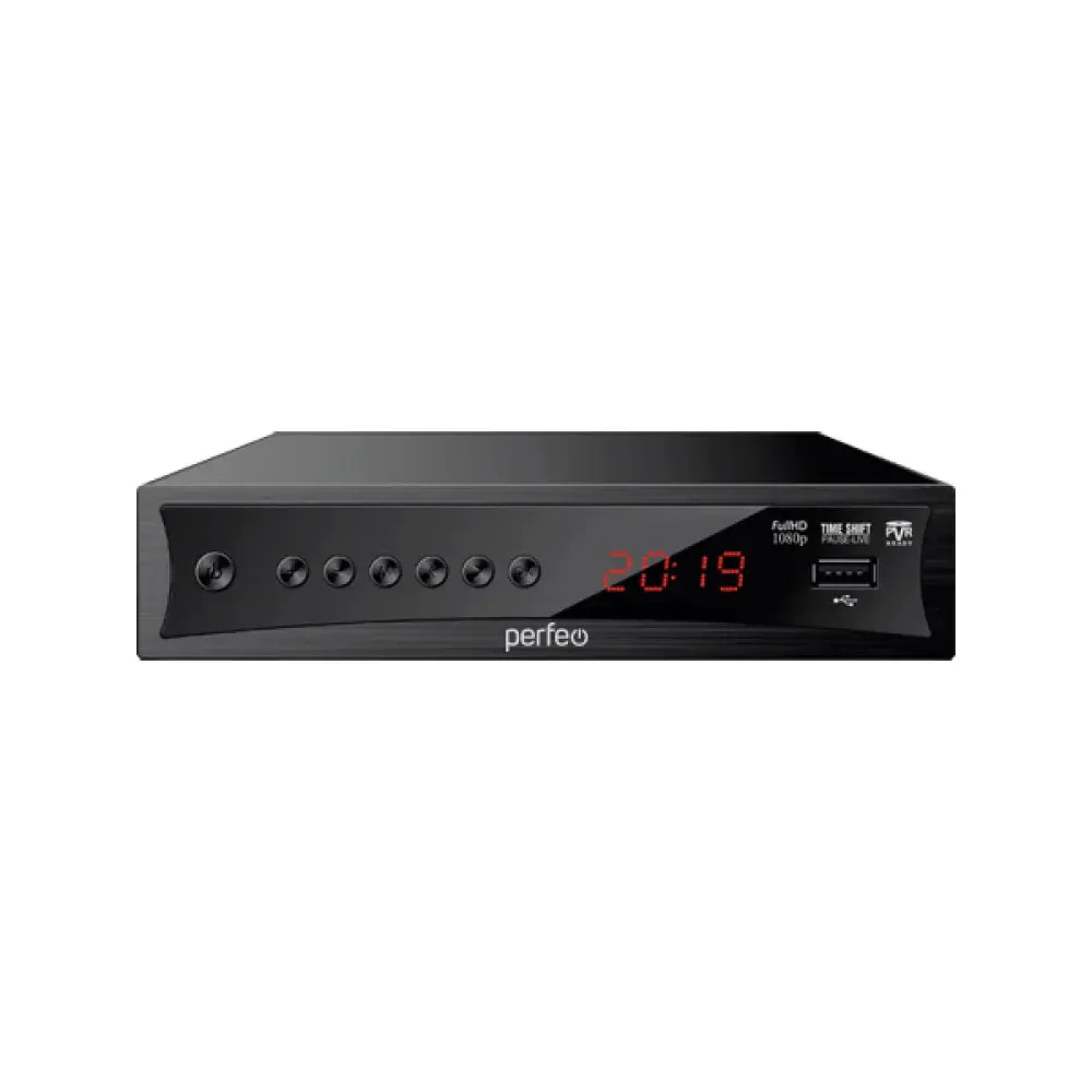Фото Приставка DVB-T2-C для цифрового телевидения Perfeo Consul Wi-Fi IPTV HDMI 2 USB DolbyDigital и пульт ДУ Фото Приставка DVB-T2-C для цифрового телевидения Perfeo Consul Wi-Fi IPTV HDMI 2 USB DolbyDigital и пульт ДУ